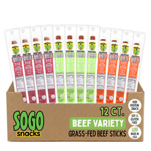 Variety - Original, Jalapeño, Smokey Sweet, 100% Grass-Fed Beef Sticks