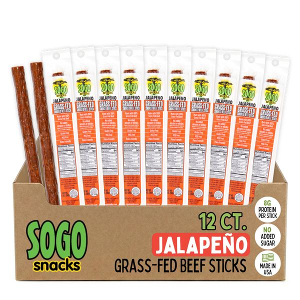 Jalapeno 100% Grass-Fed Beef Sticks | Sogo Snacks