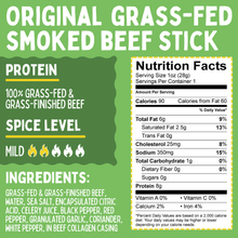 Variety - Original, Jalapeño, Chimichurri, 100% Grass-Fed Beef Sticks (No Sugar)