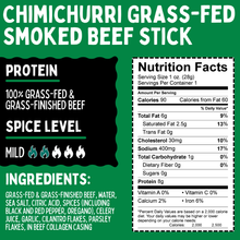 Variety - Original, Jalapeño, Chimichurri, 100% Grass-Fed Beef Sticks (No Sugar)