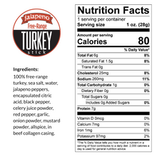 Jalapeño - Turkey, Free-Range Bites, 8-oz Packages (15% Off: Overstock, Best By Date of 1/26/2025, ALL SALES ARE FINAL)