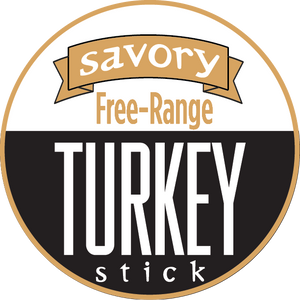 Savory - Free-Range Turkey Sticks (15% Off: LIGHTWEIGHT, total weight will still be 12 or 24 ounces depending on pack count, Best By Date of 3/3/2026, ALL SALES ARE FINAL)